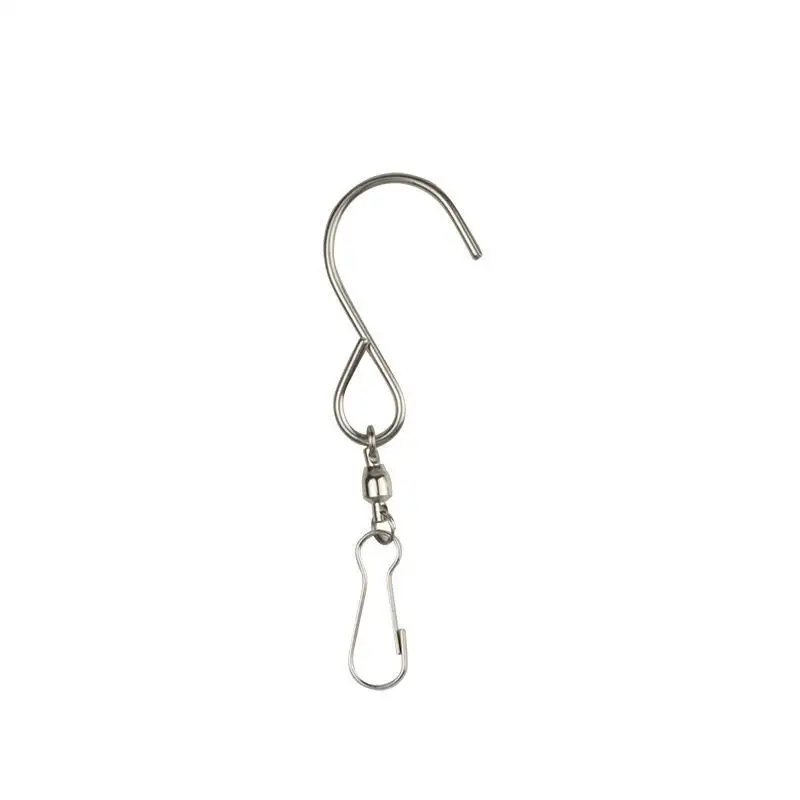 1 5Pcs Swivel Hook Clips For Hanging Wind Spinners Wind Chimes Crystal Twister Party Rotating S Hook Decoration Supply