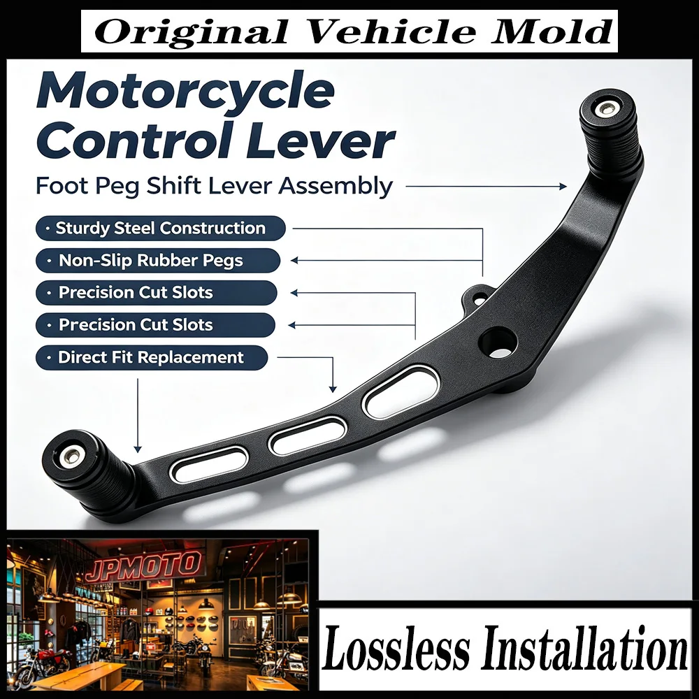 For Harley Street XG750 Street 750 XG500 Street 500 2015-2017 Motorcycle Lever Shifter Pegs Footpegs Edge Cut CNC Aluminum Black