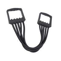 Chest Expander Adjustable Spring Steel Exerciser for Indoor Gym Muscle Training Arm Pulling Resistant Band Dual-Purpose Fitness