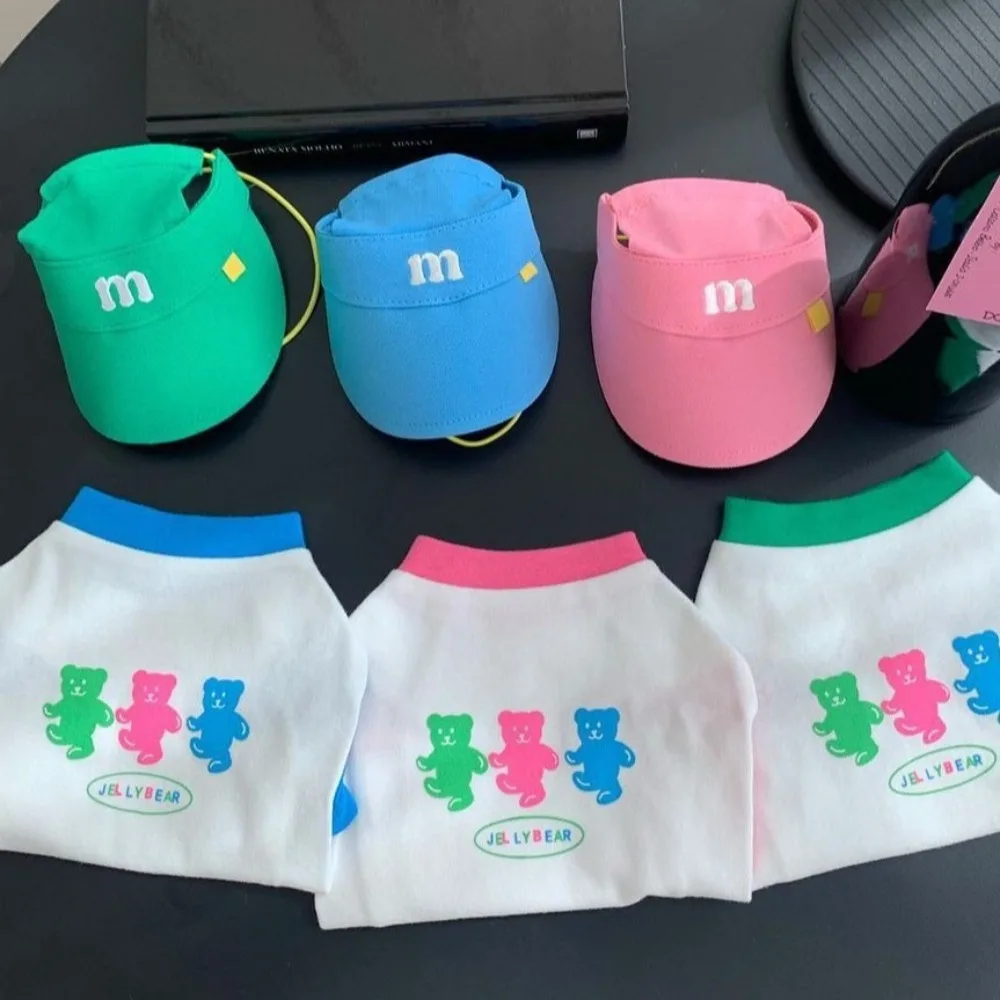 Creative Fashion Puppy Baseball Hat Multicolour Adjustable Dog Sunscreen Cap Cute Portable Three-color Sun Hat Outdoor