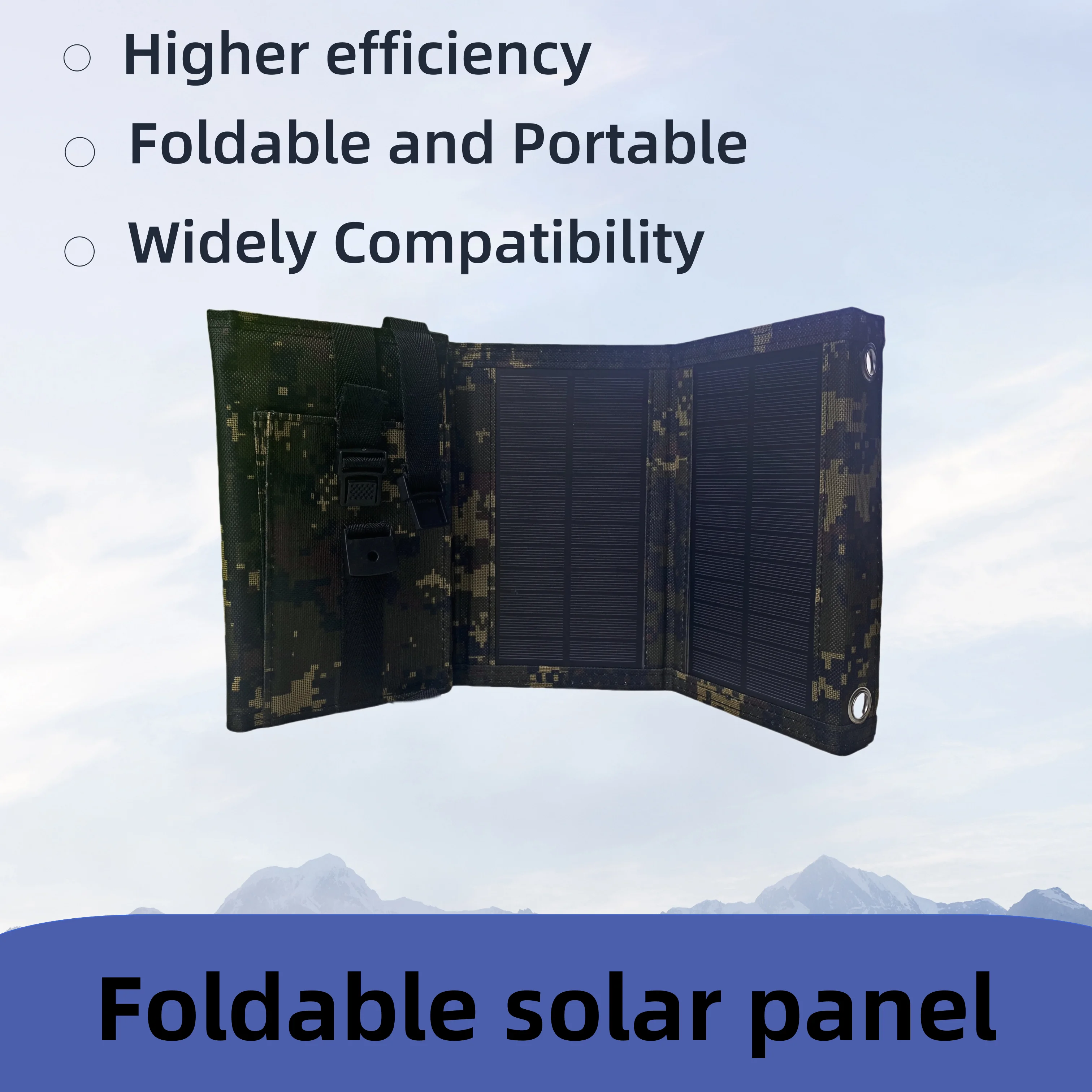 10W 5V foldable Solar Panel Portable With USB Charging For Small Appliances Mobile Phones PAD Lights  Fans