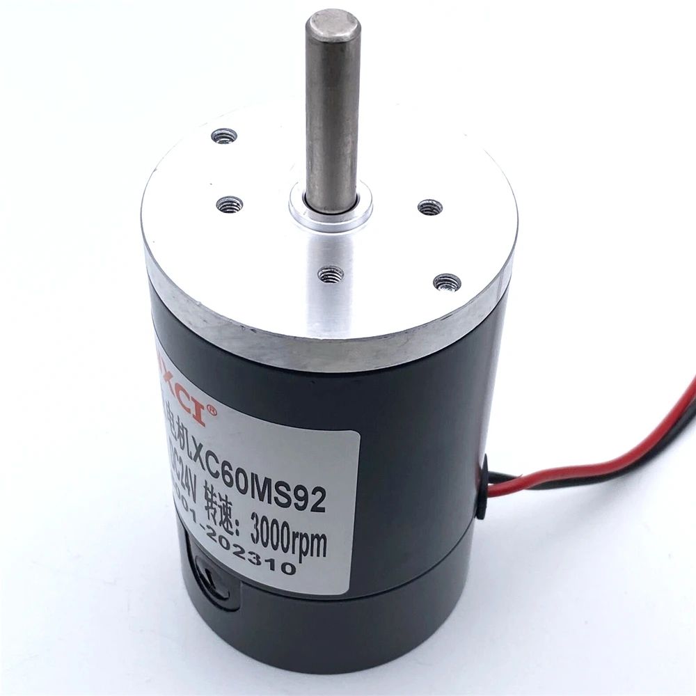 Imagem -06 - Motor 60 mm de Algodão Doce dc mm Eixo 12v 24v Motor de Potência de Escova Velocidade para Porta 3d Lar cw Ccw