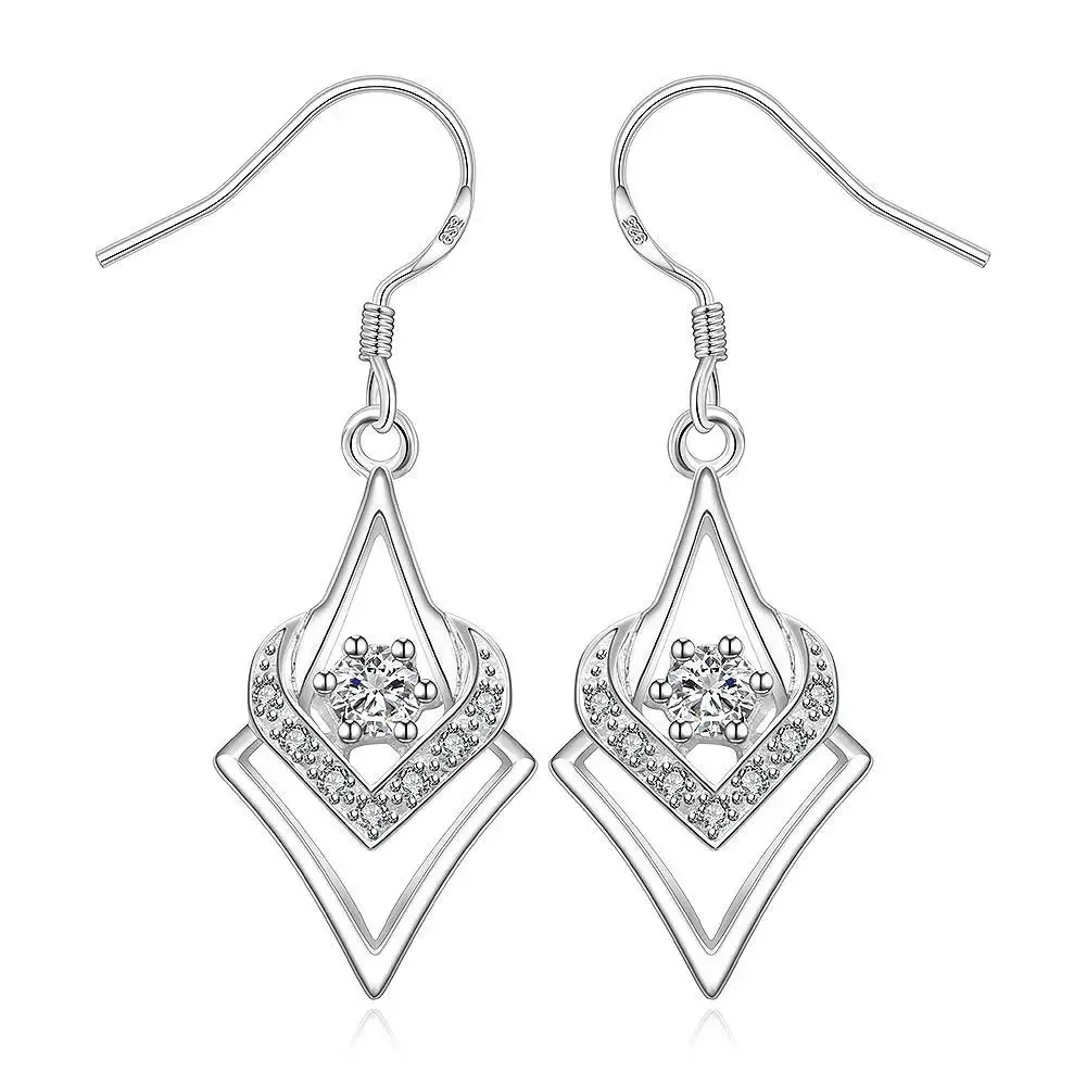 E444 Pendientes Colgantes de Plata para Mujer: El Estilo Elegante que Toda Mujer Necesita