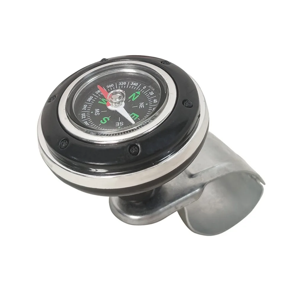 Steering Wheel Spinner Knob with Compass 360-degree Power Handle Ball Booster for Car Vehicle Steering Wheel Auto