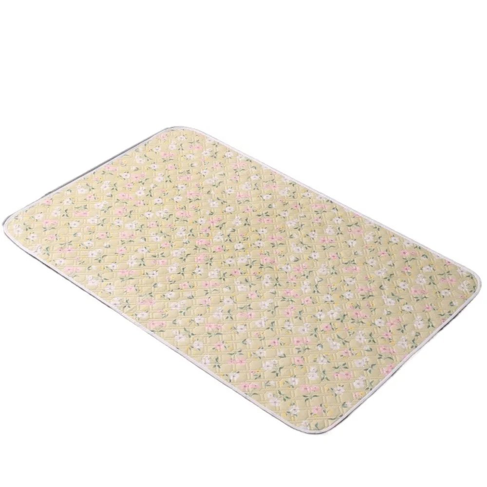 Pet Diaper Pads 80*120cm Urine Mat Cartoon Waterproof Urine Pads Cloth Washable Large Bed Protector Diaper Toddlers