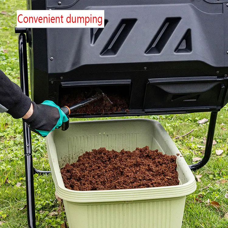 2025Composting Bin Garden Tipping Bucket Outdoor Courtyard Fermentation Bin, Organic Fertilizer Fallen Leaves, Composting Bin