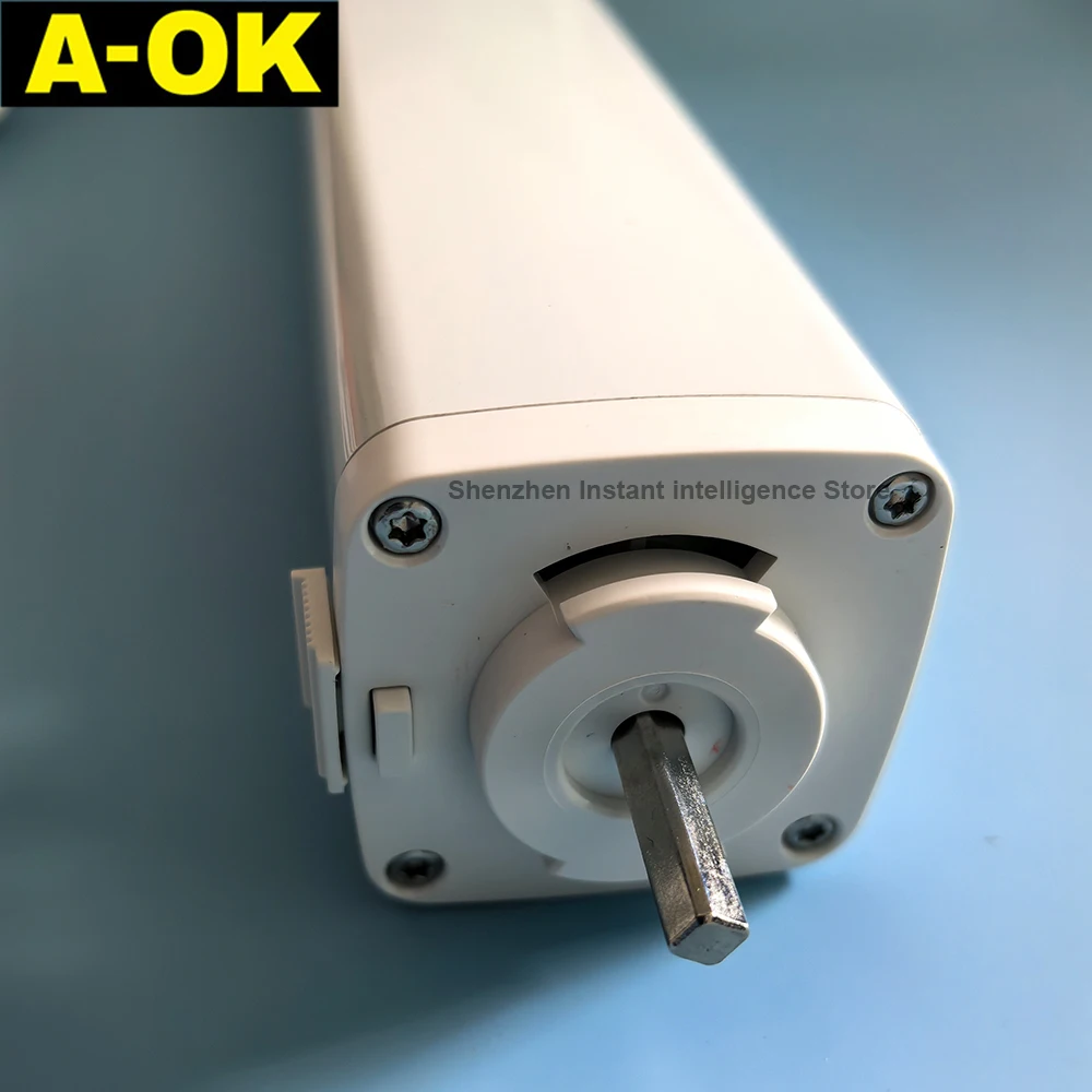 A-OK AM50-1.2/100-EM-PW Quiet WiFi Curtain Motor RF433 Control AC100-240V Engine Support Voice Control Alexa Google Home view 4