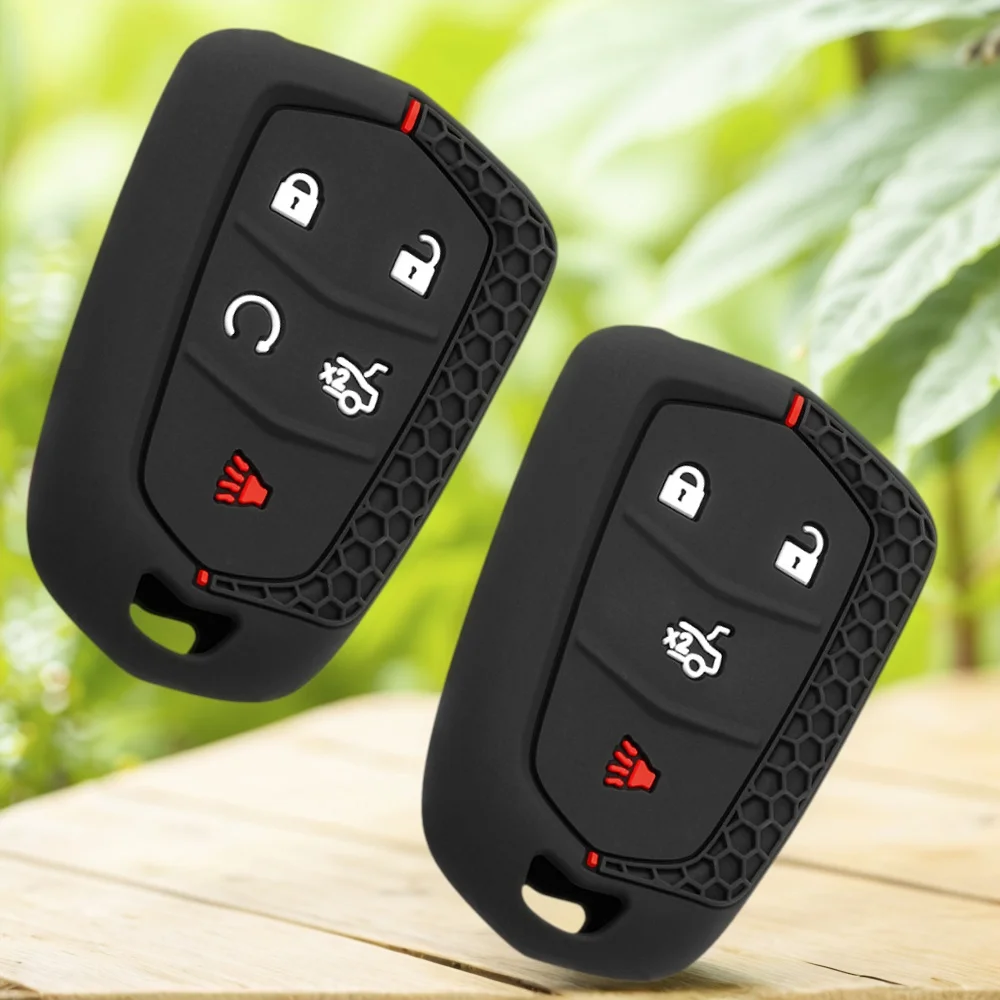 

Силиконовый чехол для автомобильного ключа для Cadillac ATS CT6 CTS DTS XT5 Escalade ESV SRX STS XTS ELR 2014-2018