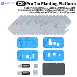 Mijing Z20 Pro Magnetic Solder Implanting Platform for IPhone X-15Mini Plus Pro PM Motherboard BGA Ball Implanting Platform Tool