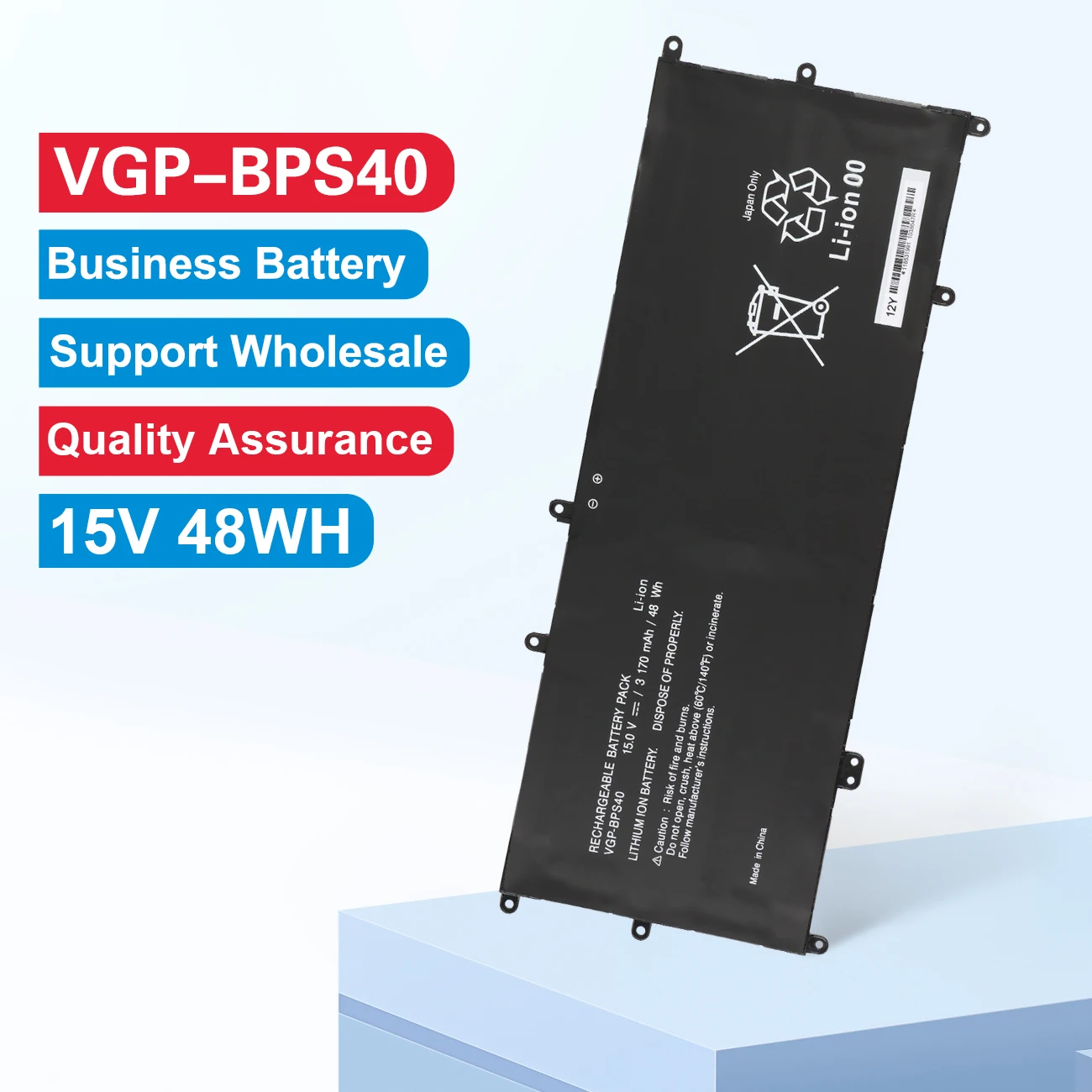 KingSener-Batería de VGP-BPS40 para ordenador portátil, Pila de 15V, 3170mAh, para SONY Vaio Flip 14A SVF14N SVF 15A SVF15N17CXB VGP-BPS40, gratis 2 años de garantía