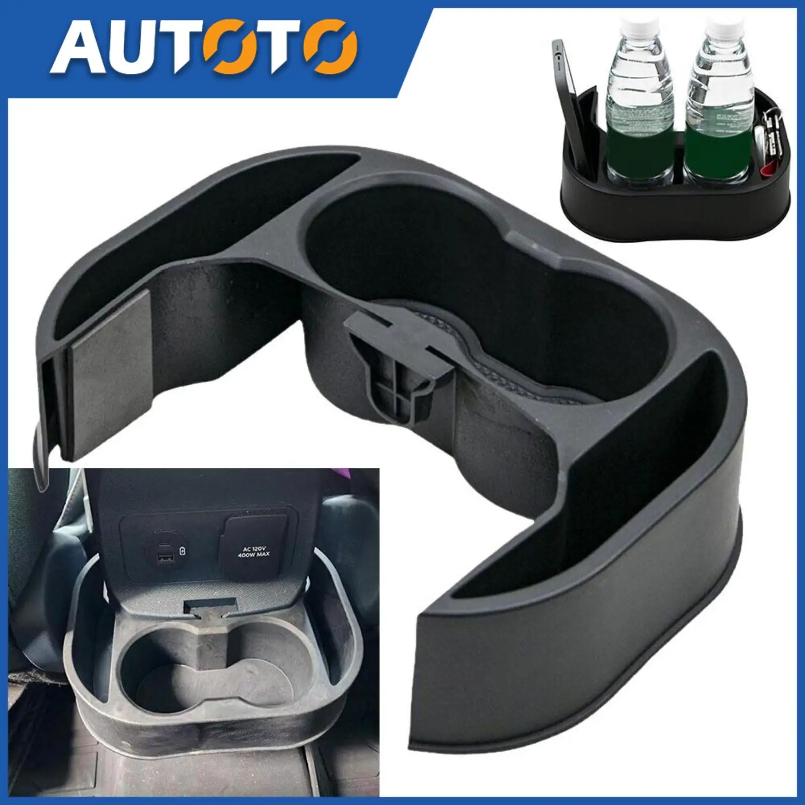 

1PC Car Rear Water Cup Holder For Ford Maverick 2021-2023 Car Interior