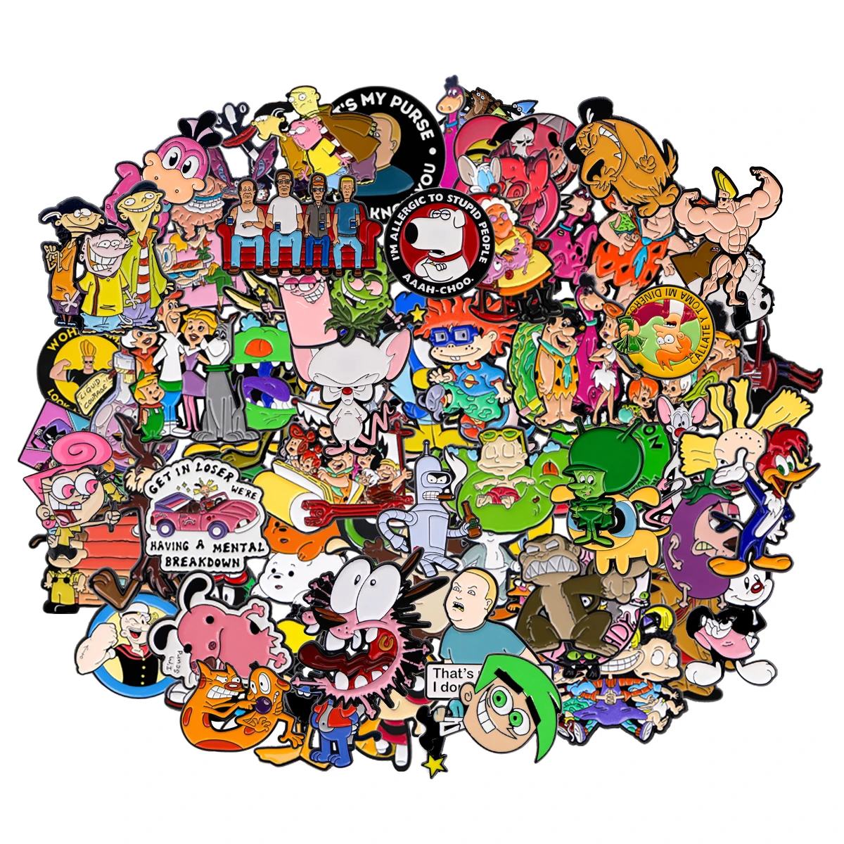 

20/50/100pcs Wholesale Animals Enamel Pin Badge On Backpack Lapel Pins Cartoon Brooches for Jackets Cosplay Accessories Gift