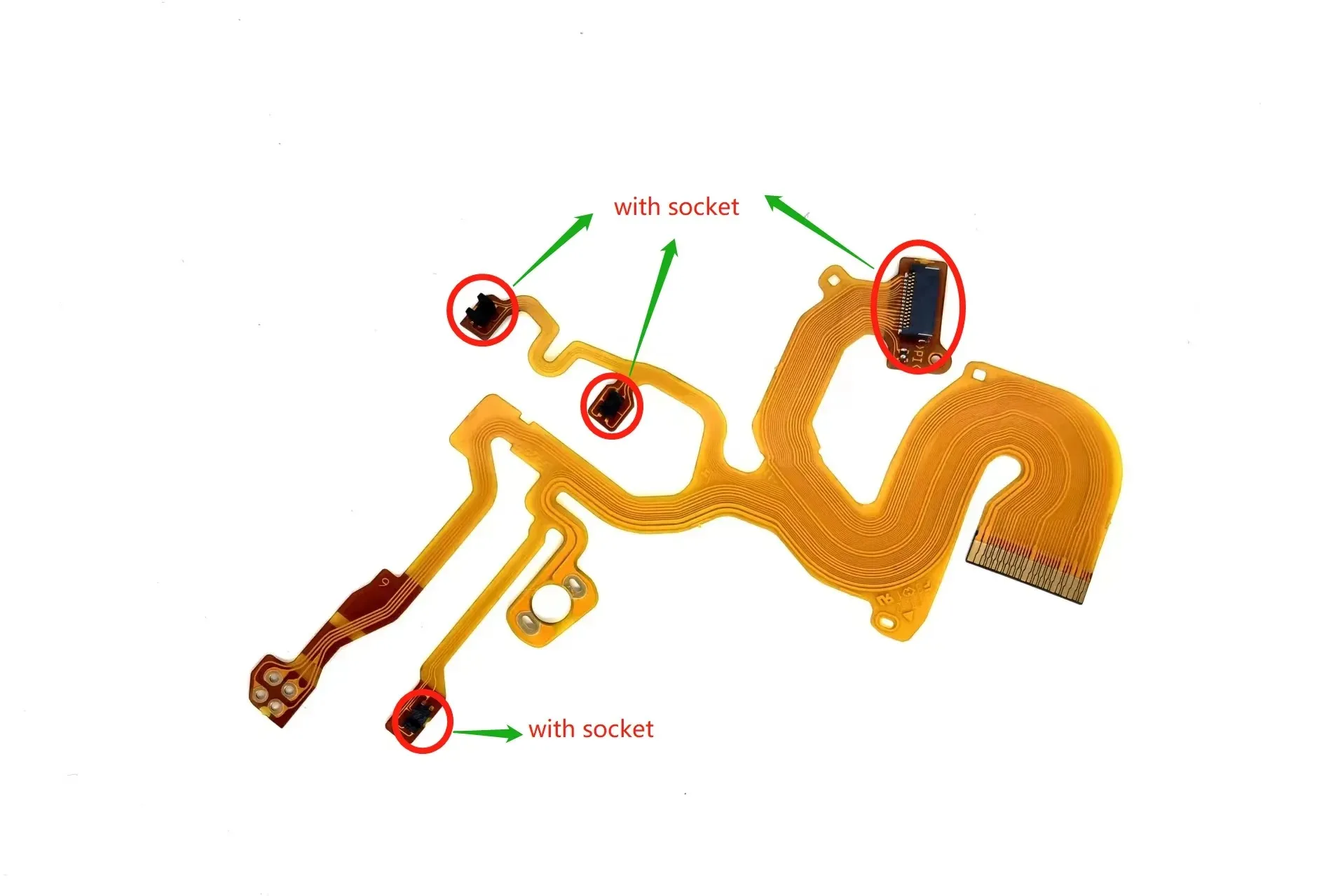 New For Sony DSC-W730 DSC-W830 WX60 WX80 Lens Back Main Flex Cable Camera Lens Cable Lens Rear Seat With Socket Repair Part