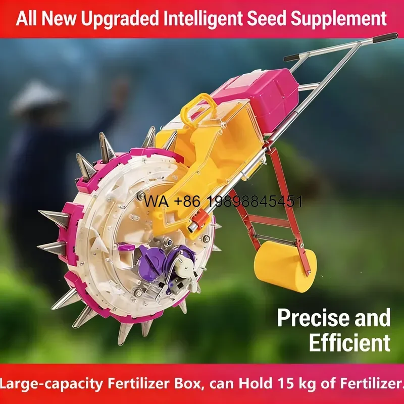 Wmwmnu for Portable Manual Seeding with Fertilizer Function Adjustable Spacing Lightweight Design 3 Month