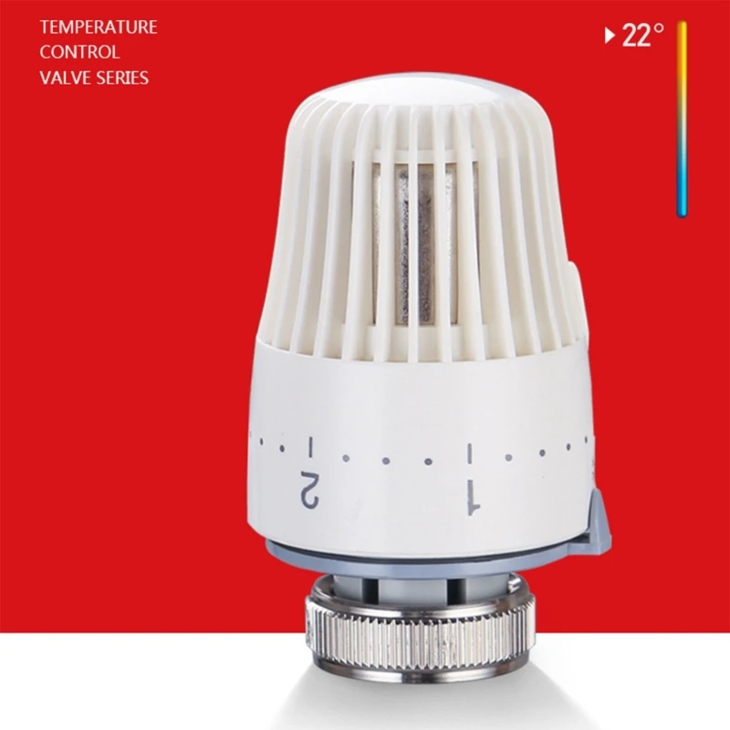 Automatic Thermostatic Radiator Control Valves Water/Floor Heating Temperature Controller Valves Manual Adjustable Dropship