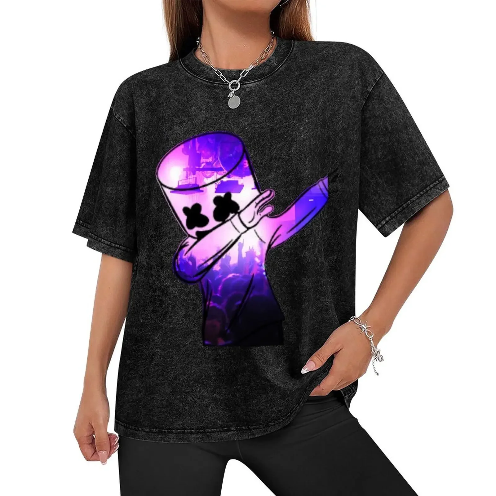 DJ Marshmello T-Shirt custom shirt baggy shirts shirts graphic quick-drying Men's t-shirt