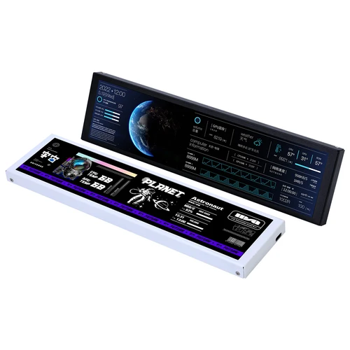 Imagen 2 del producto Pantalla secundaria USB de 9,2 pulgadas tipo C resolución 1920*462 TURZX IPS Software de pantalla inteligente CPU RAM Monitor de ordenador No AIDA64