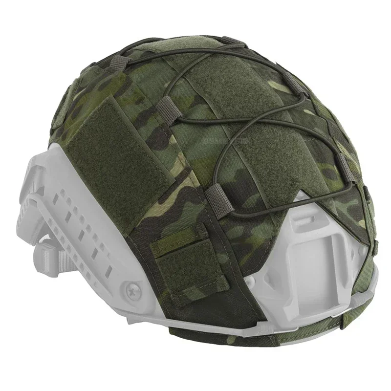 SNELLE Tactische Helmhoes Lichtgewicht Outdoor Jacht Schieten Wargame Helmen Doek Camouflage Paintball Helmhoes