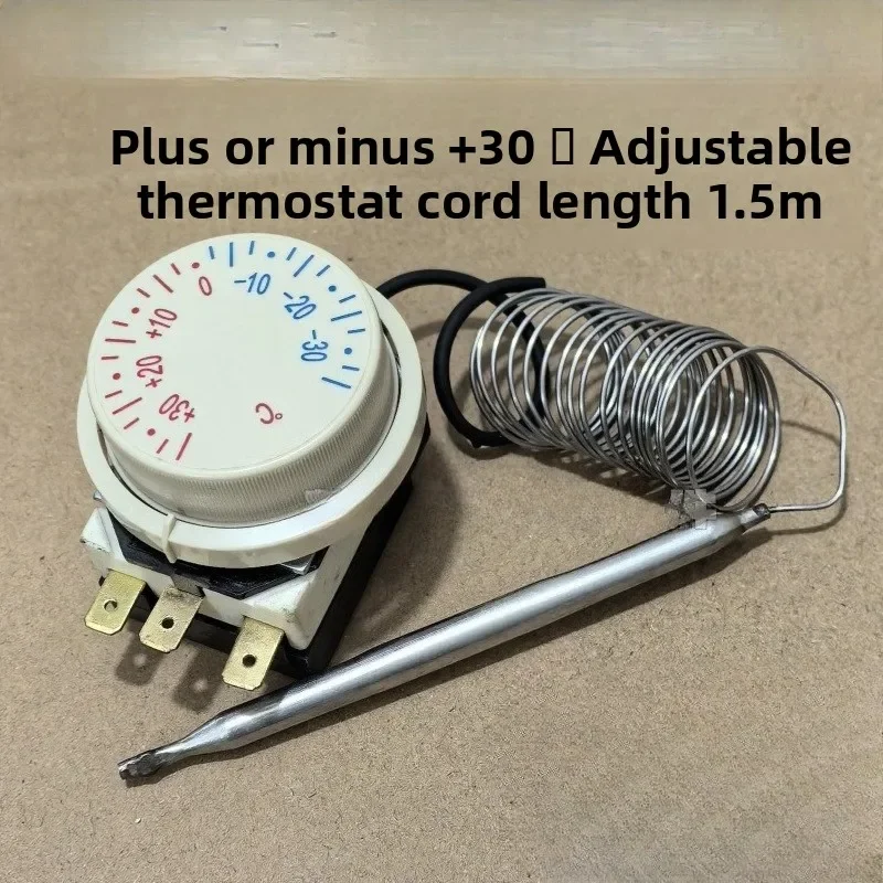 

Refrigerator freezer mechanical knob thermostat plus or minus 30 degrees