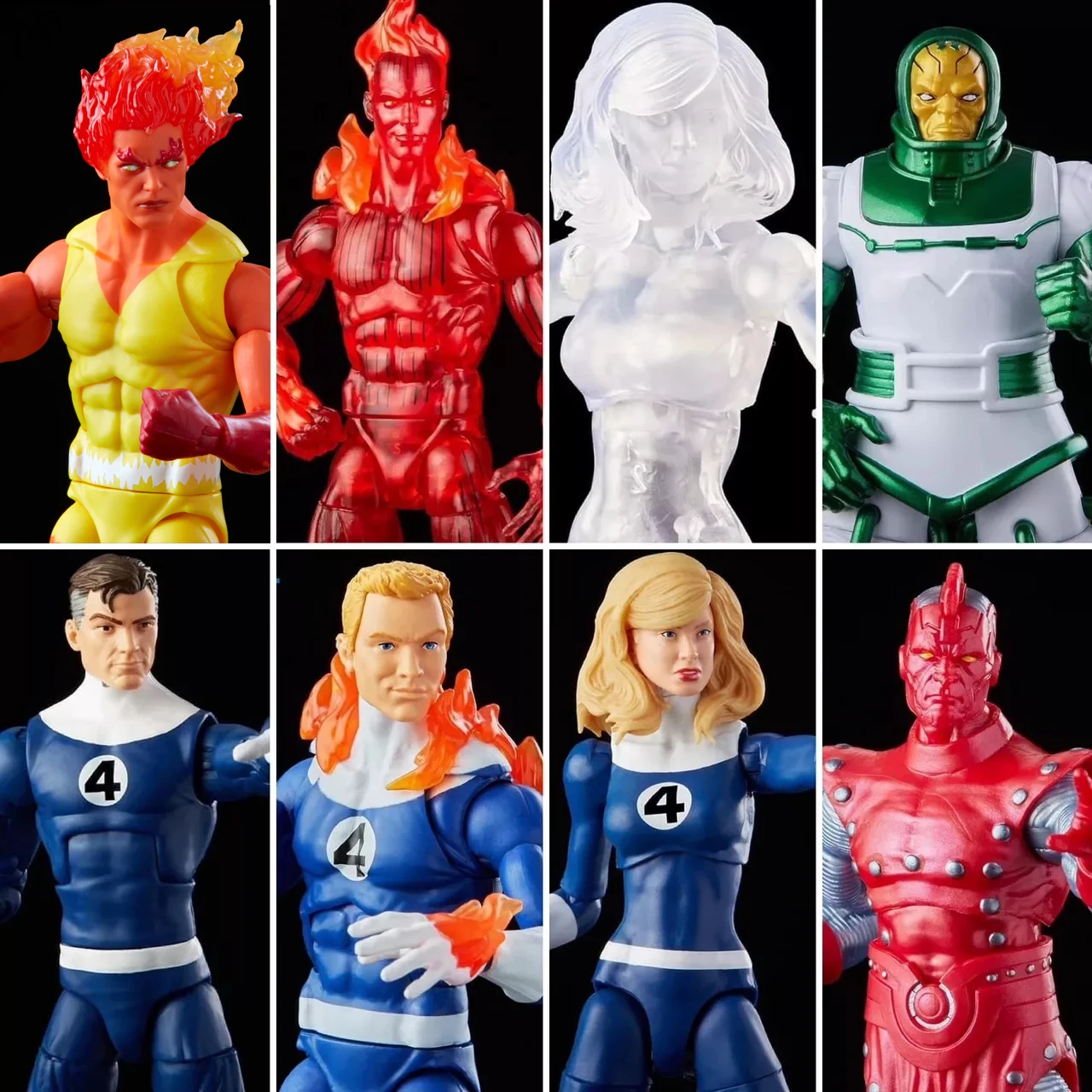 Marvel Legends Fantastic Four Retro Wave Firelord Invicible Woman Mr Fantastic Human Torch Psycho Man 6