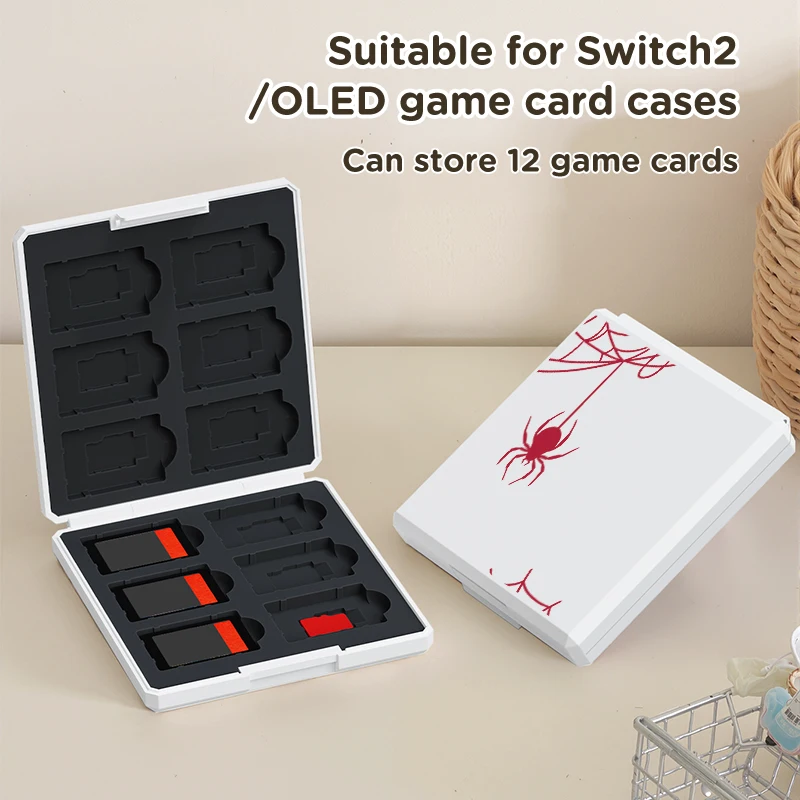 Suitable for Switch NS/Oled game card storage box,can hold 12 game cards + 12 SD cards,suitable for travel and storage