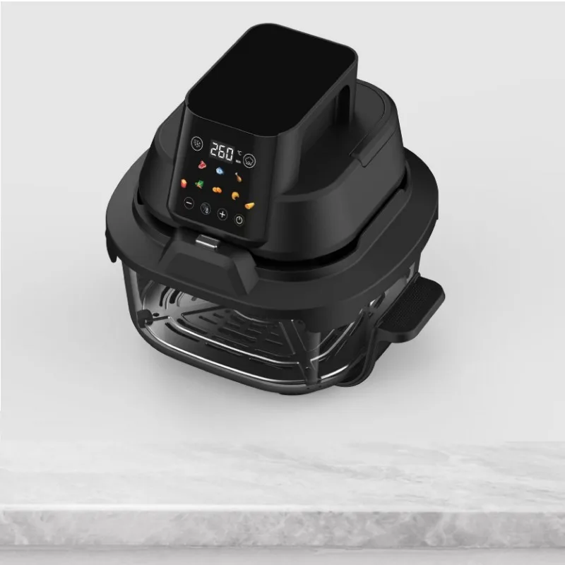 Crispy Air Fryer Touch Screen Digital Double Glass Pot