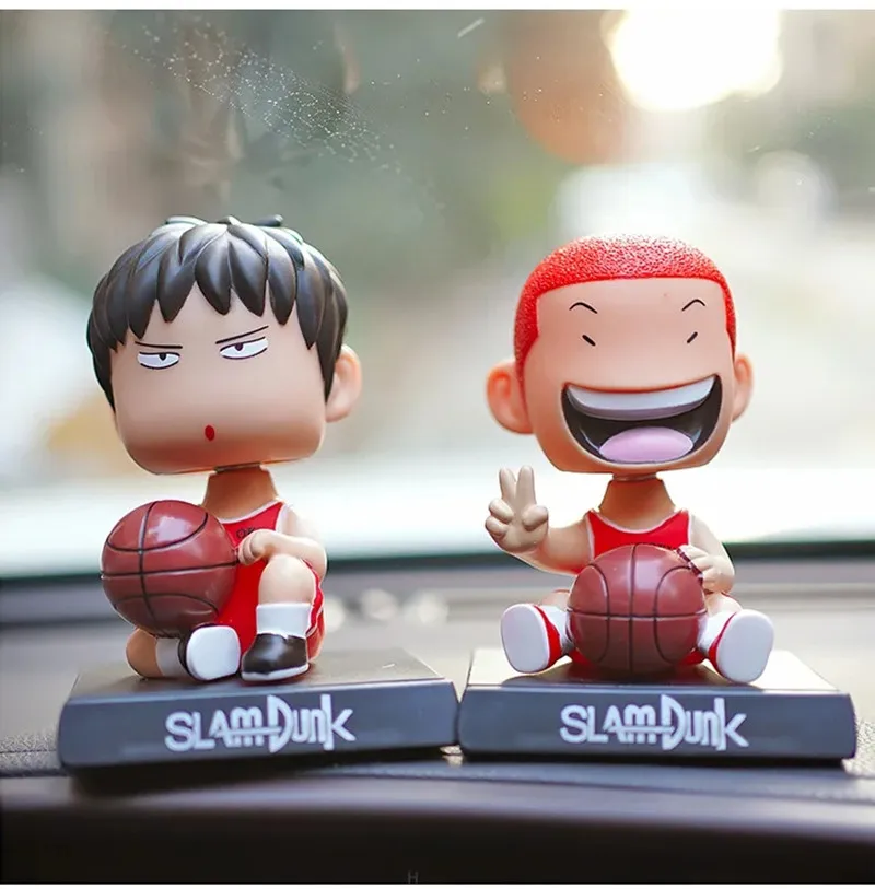 Many Styles To Choose Shake Bobble Head Phone Holder Bracket PVC Action Figure Slam Dunk Car Deraction PVC Cartoon Model Toy