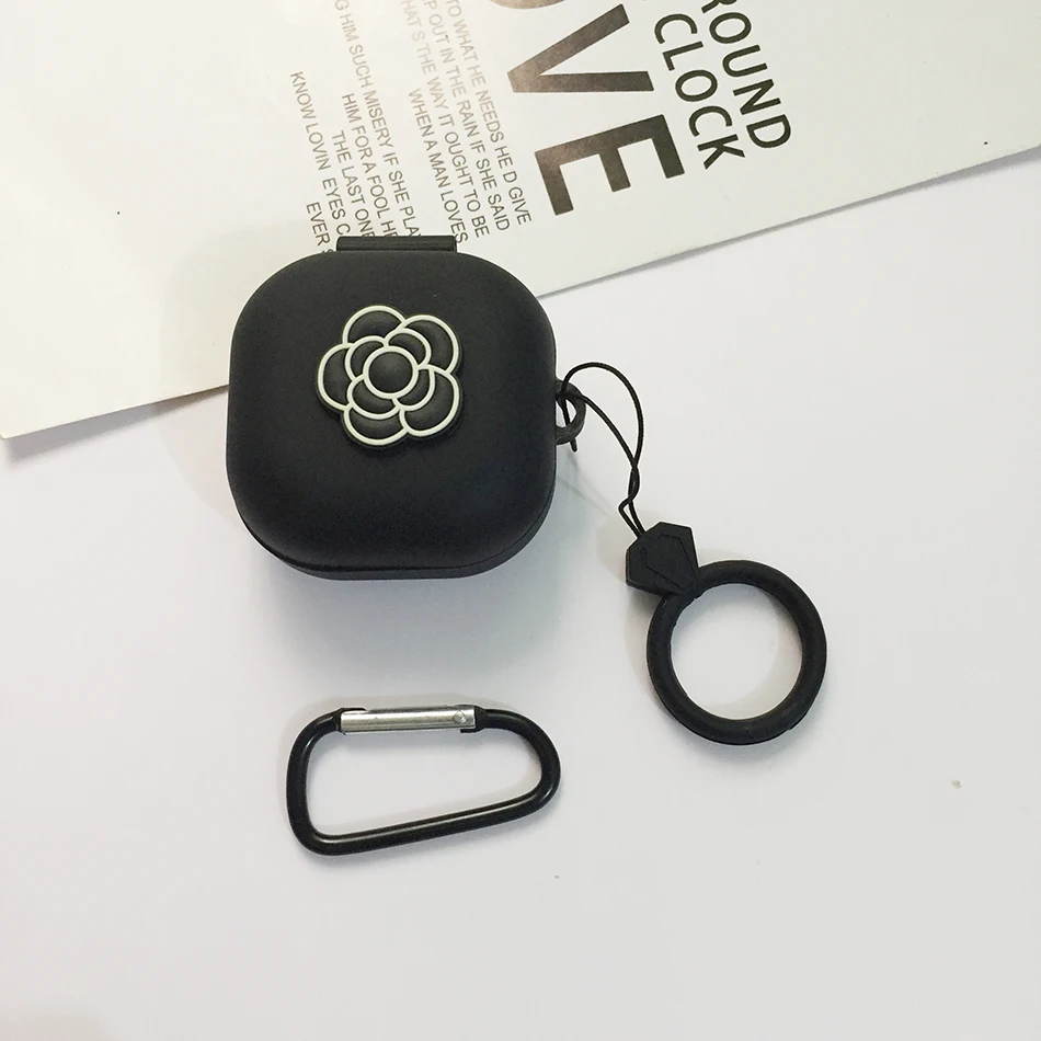 ل يدق صالح برو حالة لطيف الكرتون سماعة سيليكون غطاء مع قلادة عصابة مكافحة سقوط الحال بالنسبة علبة صندوق الهاتف الجميل beatsfitpro