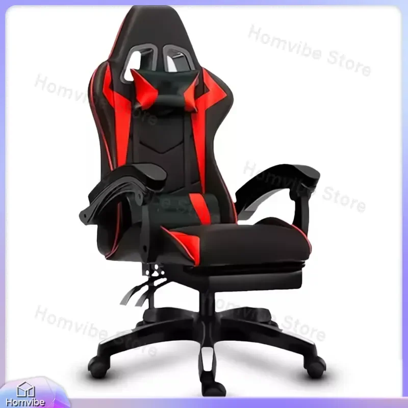 High-Back Ergonomic Gaming Chair with Footrest Adjustable Reclining Office Chair for PC Gamers Computer Desk Chair Racing view 4