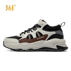 361 Degrees Men Casual Shoes New Retro Plush Autumn and Winter Warm Non-slip Classic Cotton Thick-soled Male Sneakers 672446705A
