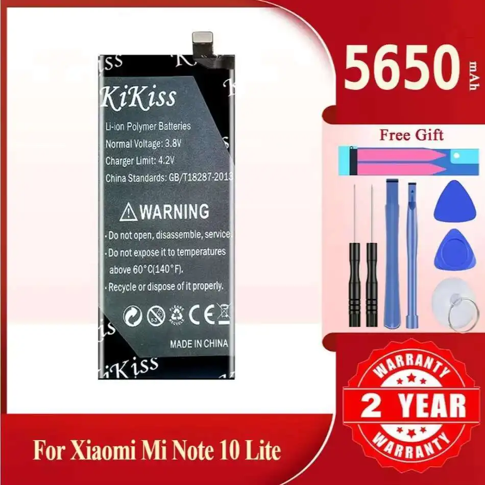 

Аккумулятор для Xiao Mi BM52 для Xiaomi Mi Note 10 Note 10 Lite 10 Lite/Mi Note 10 Note 10 Pro 10Pro/CC9pro CC9 Pro Phone 5650 мАч