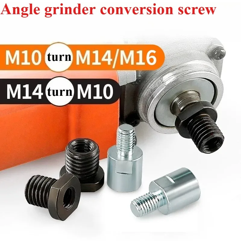 1 pcs Model 100 Angle Grinder Refitted Adapter M10 to M14 External Teeth M16 Thread Conversion Grinder Accessories.