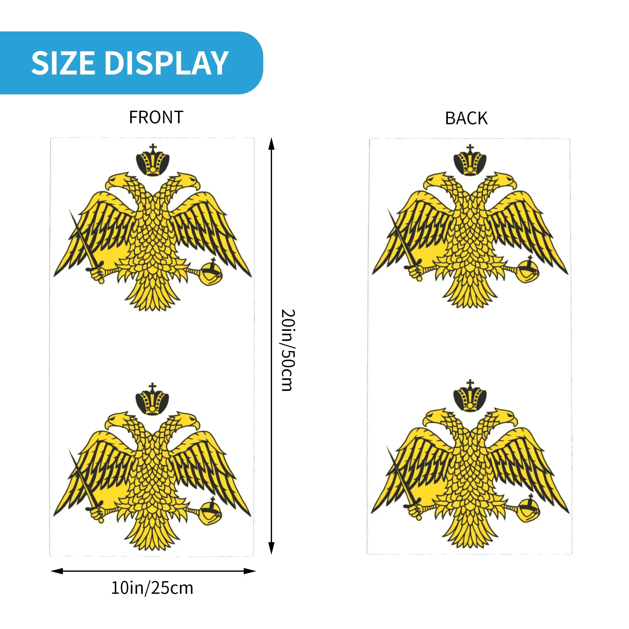 Byzantine Imperial Flag Winter Headband Neck Warmer Men Women Cycling Tube Scarf The Greek Orthodox Churches Face Bandana Gaiter