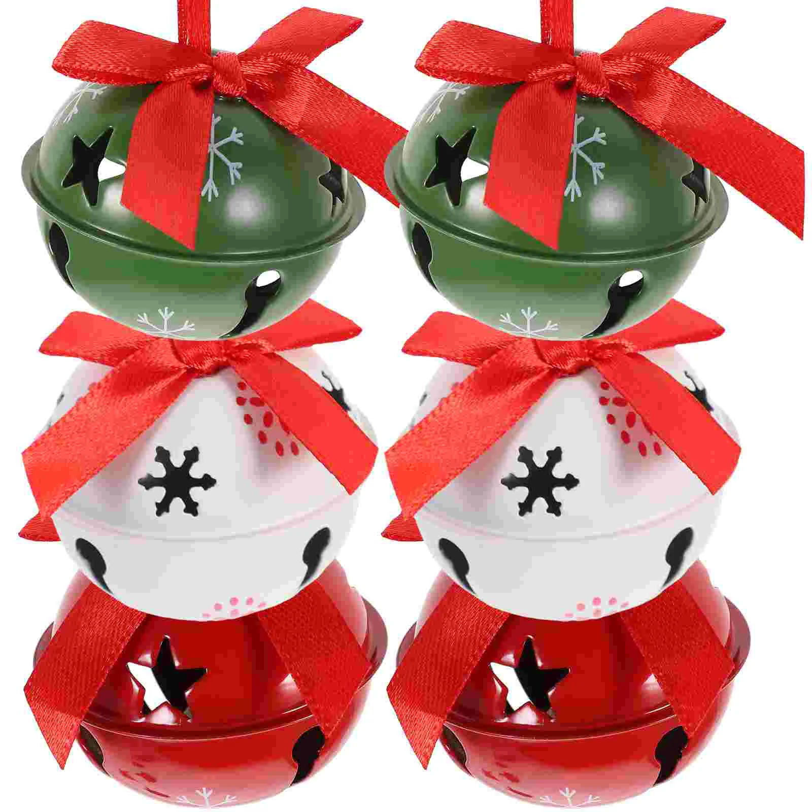 Christmas Bells Iron Decorations Decors for Tree Home Decorative Candies Creative Pendants Shaped Ornaments Street