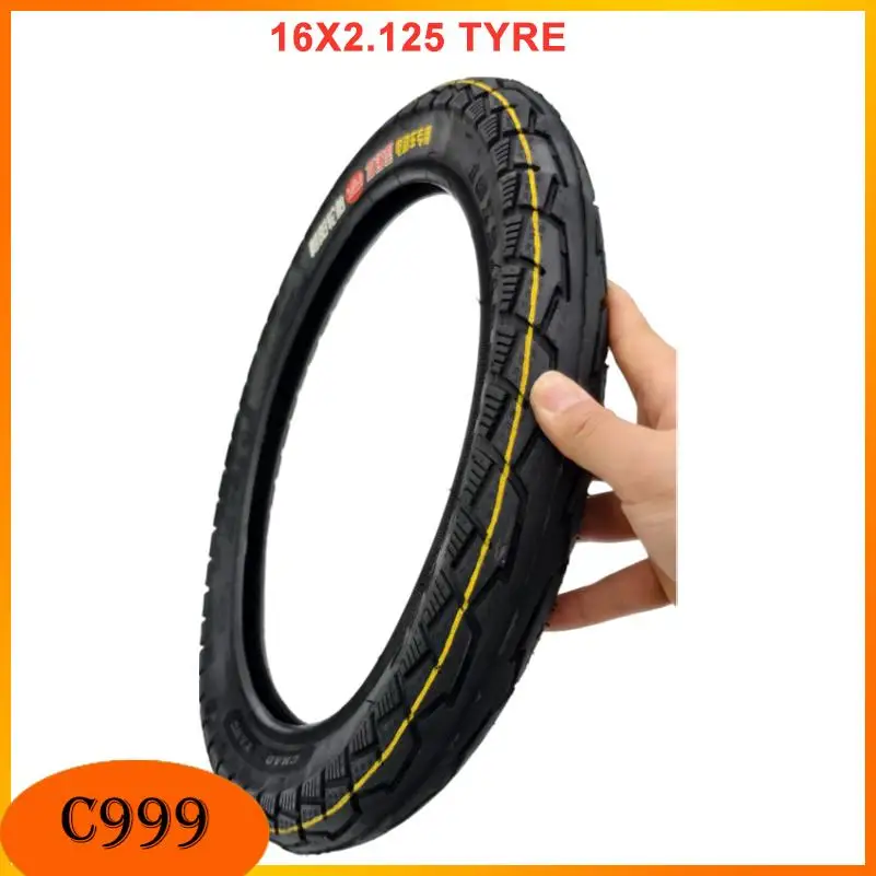Anti Slip and Wear-Resistant 16x2.125 Electric Bicycle Inner and Outer Tire Replacement Parts, Electric Bicycle Tire Accessories