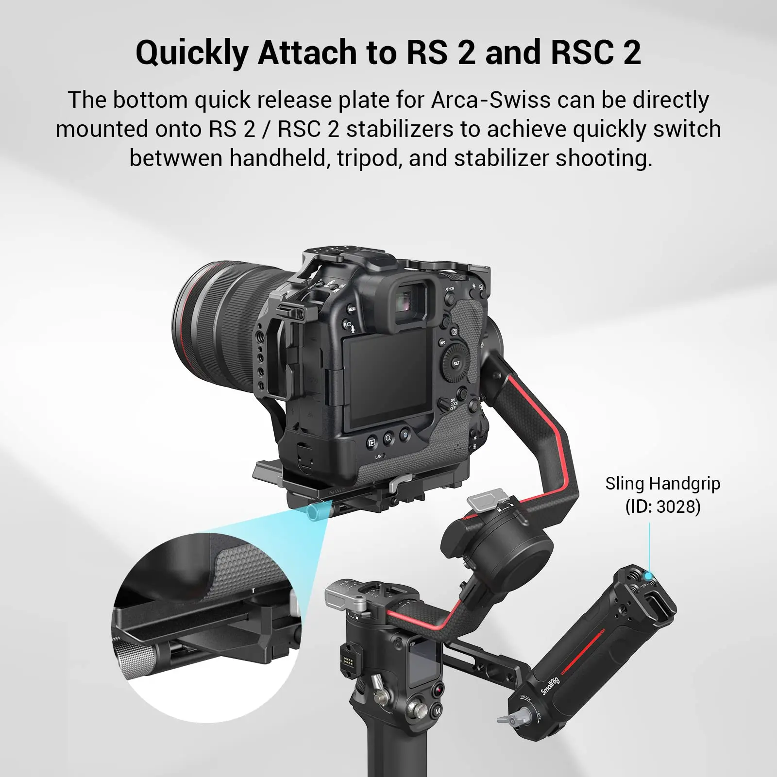 SmallRig-jaula de cámara para Canon EOS R3, jaula completa todo en uno con placas de liberación rápida Arca-Swiss para tiro multiescena 3884