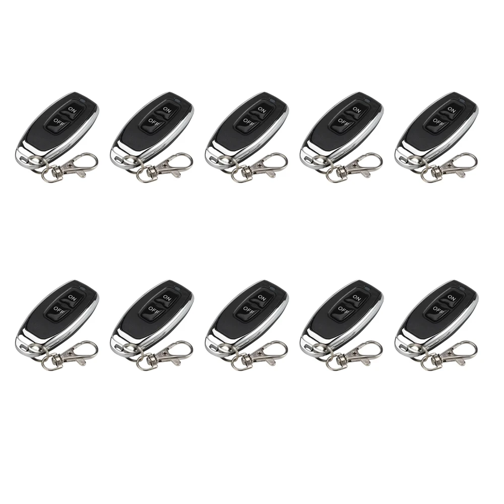 QIACHIP 433 MHz kabelloser Fernbedienungsschalter, Mini-Empfänger mit großer Reichweite, 3,6 V, 12 V, 24 V und 433 MHz-Sender, LED-Fernbedienung