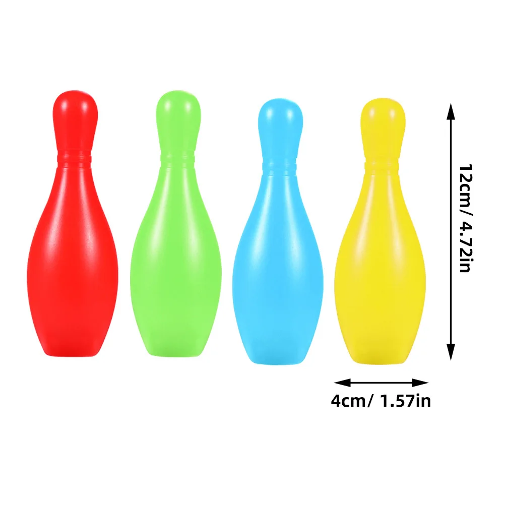 1 مجموعة 1 مجموعة البولينج البسيطة مجموعة البولينج البلاستيكية المقاومة للاهتراء للتعليم المنزلي الأسرة متعة النشاط العرض #5