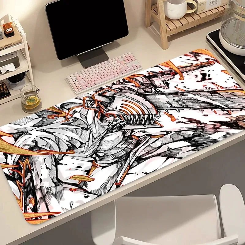 Mouse Pad Laptop Japan Anime Speed Mini PC Chainsaw Man Denji Computer Keyboard Pad Cool Desktop Mat Gaming Accessories Mousepad