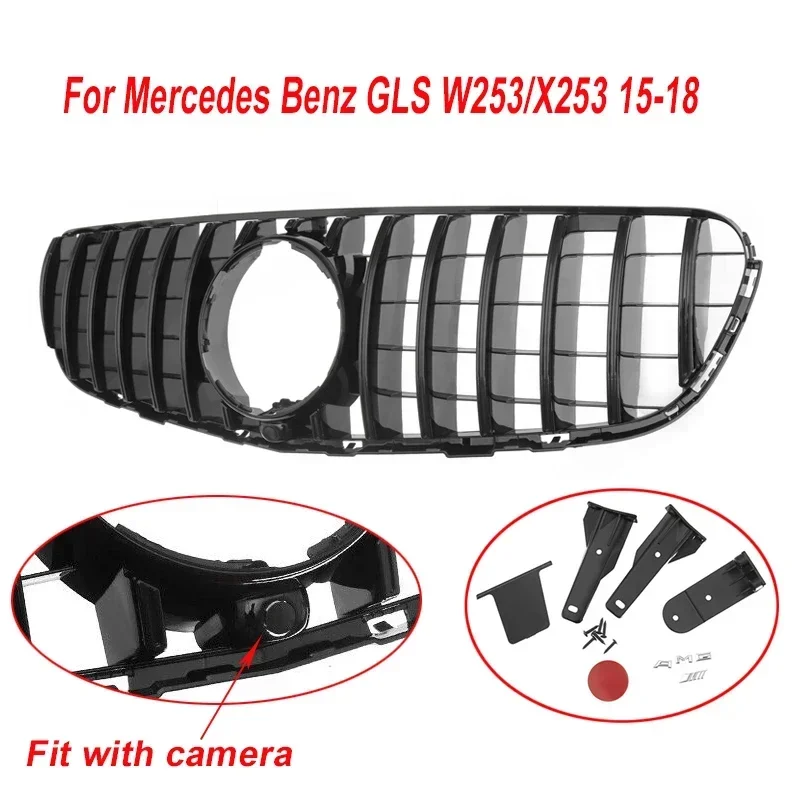 Front stoßstangen gitter glc Klasse x253 c253 gt Stil Fronthaube Kühlergrill Renn grill für Mercedes Benz 2016 2015-2018 Ersatz