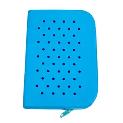 Breathable Holes Silicone Pencil Case Soft Large Capacity Stationery Storage Bag Portable Waterproof Makeup Organizer Classroom