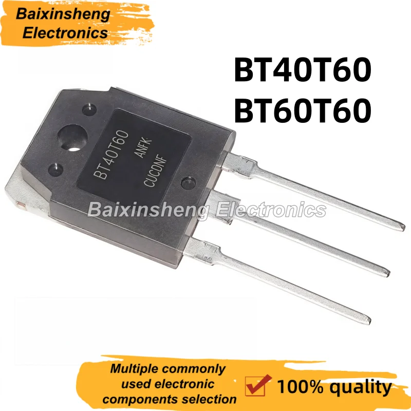 BT40T60,10PCS NEW BT60T60 TO-3P 40T60 60T60 BT40T60ANF 40A600V BT60T60ANFK 60A600V IGBT Field-Effect Transistor