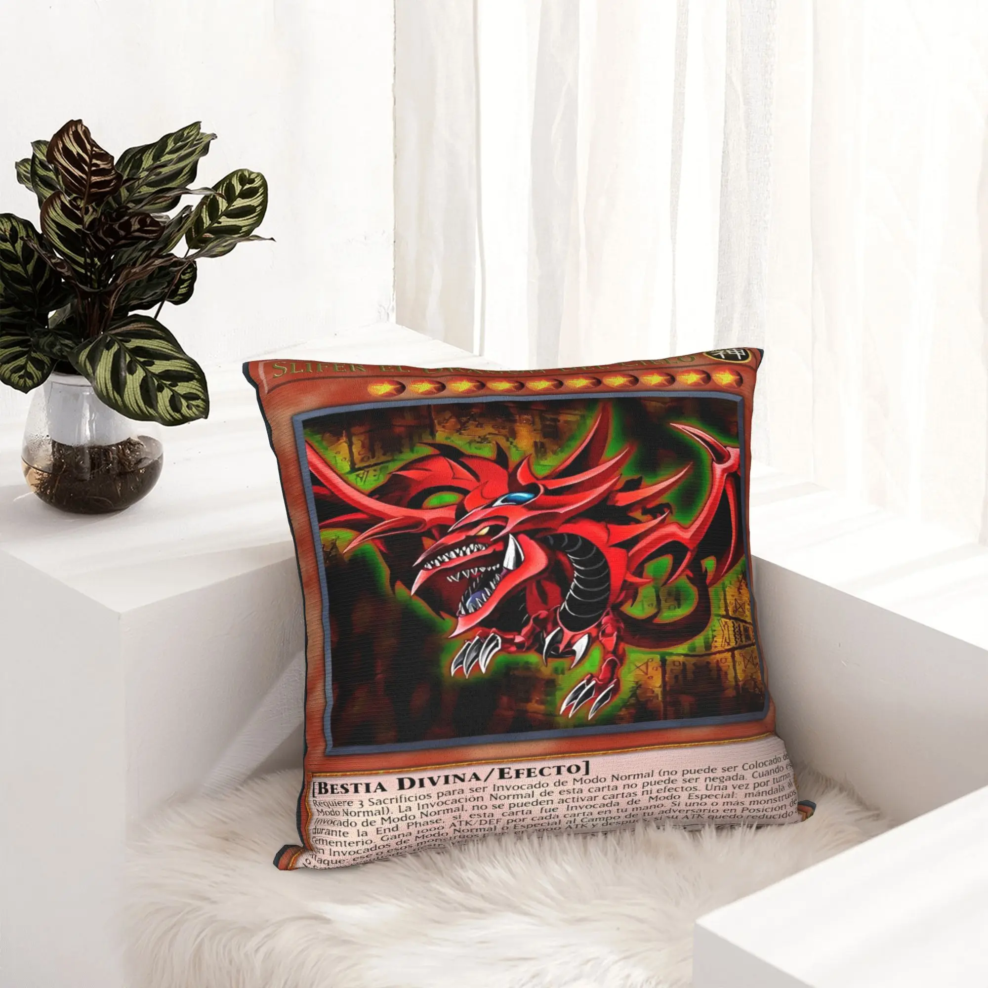 Anime Yu Gi Oh Card  Pillowcase Double-sided Printing Fabric Cushion Cover Decorations Throw Pillow Case Cover Home Square 40X40