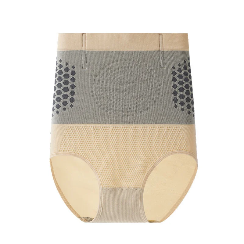 Naadloze hoge taille lichaamsvormende slip voor vrouwen, buikcontrole, magnetische therapie, warme baarmoeder, afslankend ondergoed, shaper slips