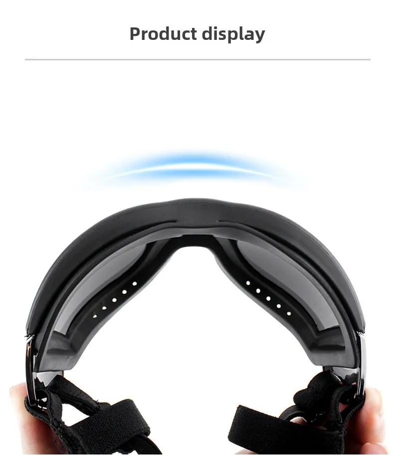 Transparente Farbige Hunde-Schutzbrille Wasserdicht Winddicht Sonnenschutz UV-Beständig Große Hundebrille – Detail 8