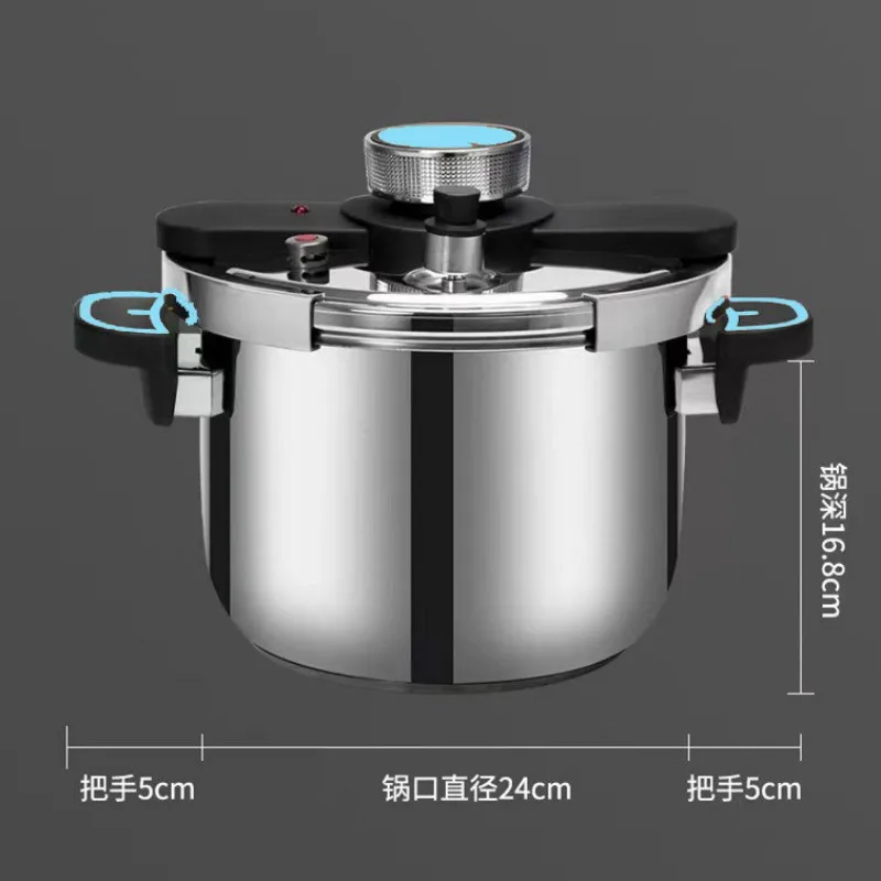 Kitchen pressure cooker stainless steel Non stick pan 6L Pressure canner electric cooker 80Kpa Anti explosion pressure cooker