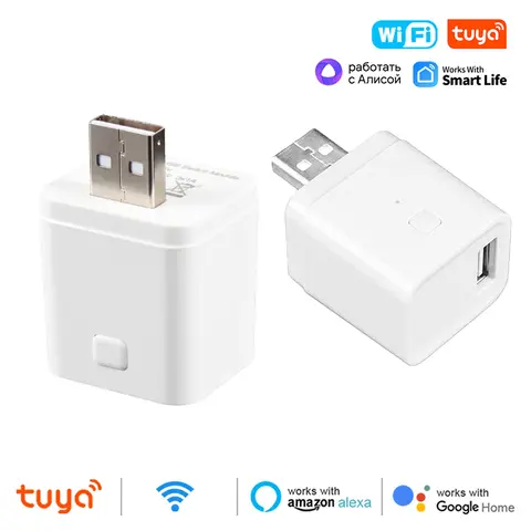 Tuya 스마트 WiFi 마이크로 1 포트 마이크로 USB 어댑터 스위치 5V 미니 USB 전원 어댑터 Alexa Google Home Alice를 통한 스마트 라이프 제어