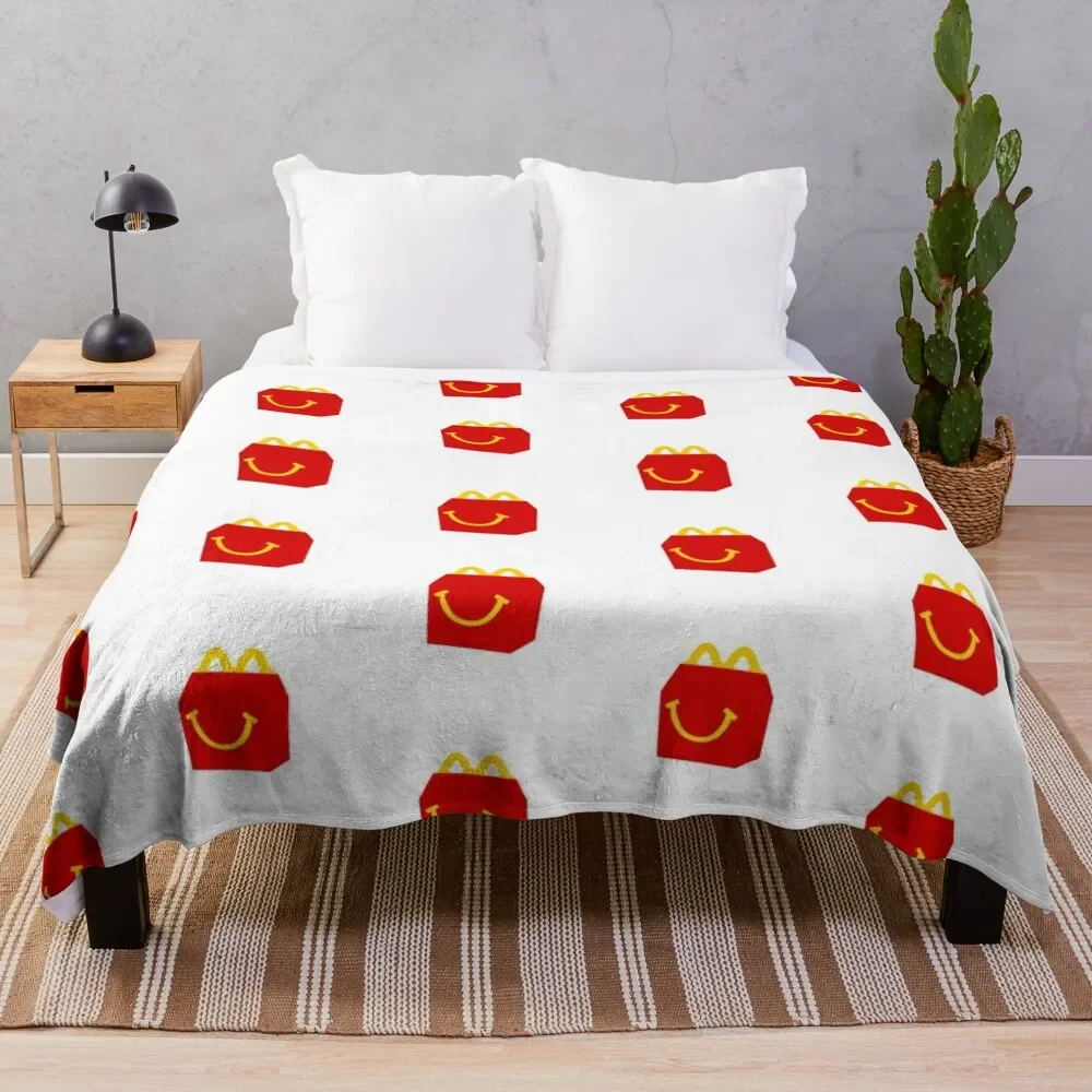 happy meal Throw Blanket Thermal decorative Blankets