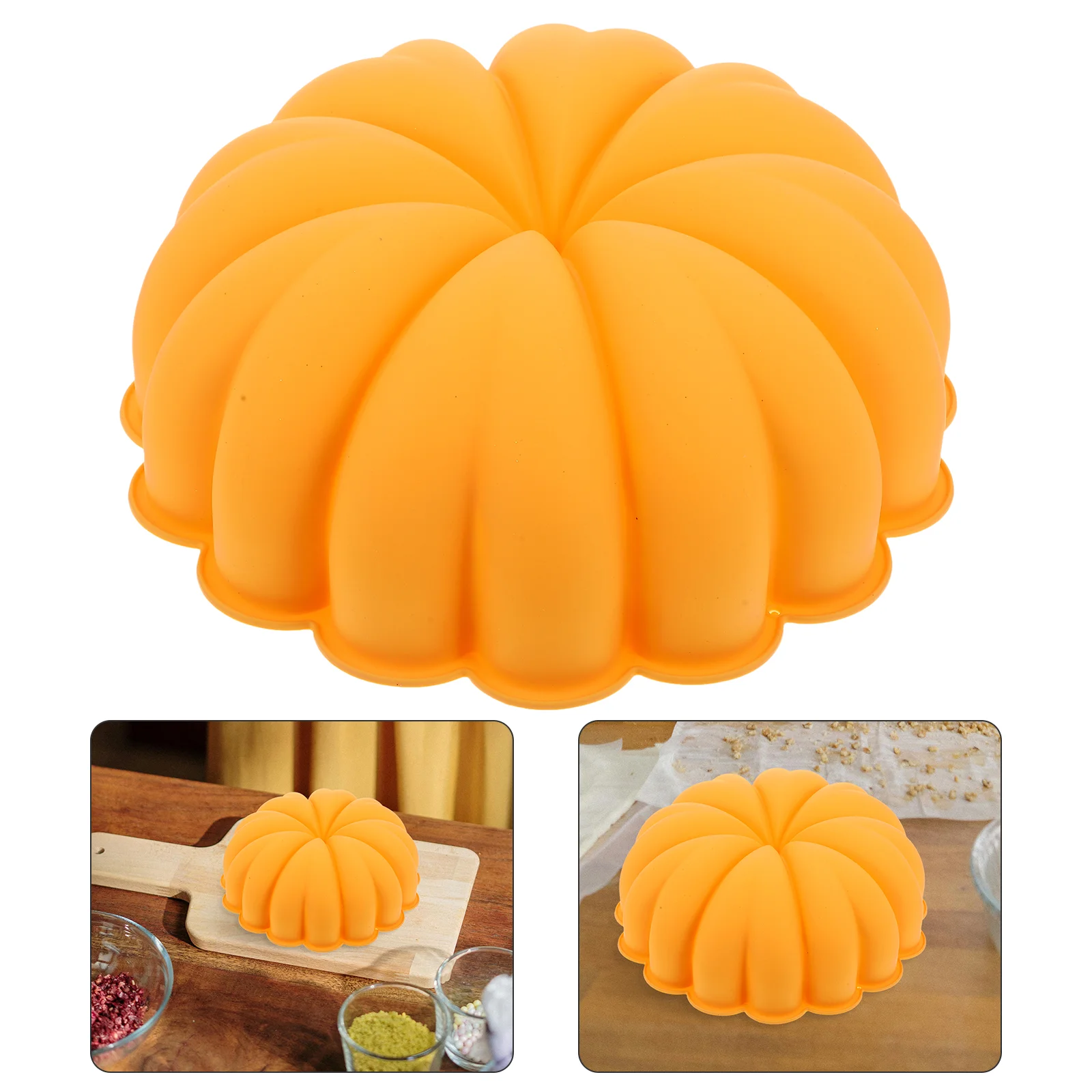 

Silicone Pumpkin Cake Mold Baking Pan Kitchen Tool Pastry Shaped Mould Halloween Silicone Cake Mold Oven Safe Non Stick Baking