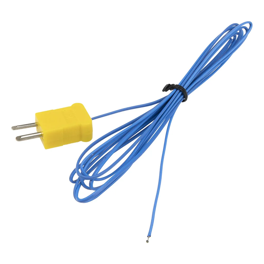 FTARW02 K type 2m PTEE cable wire head plug connection thermocouple temperature sensor